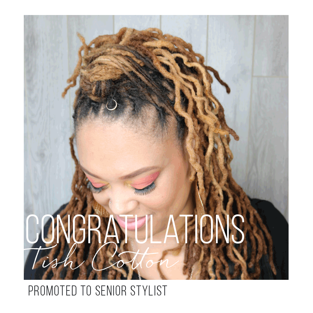 Tish Cotton promoted to Sr. Stylist